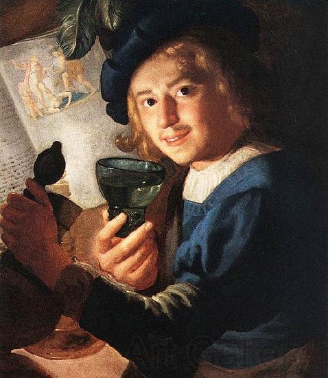 Gerard van Honthorst Young Drinker Spain oil painting art